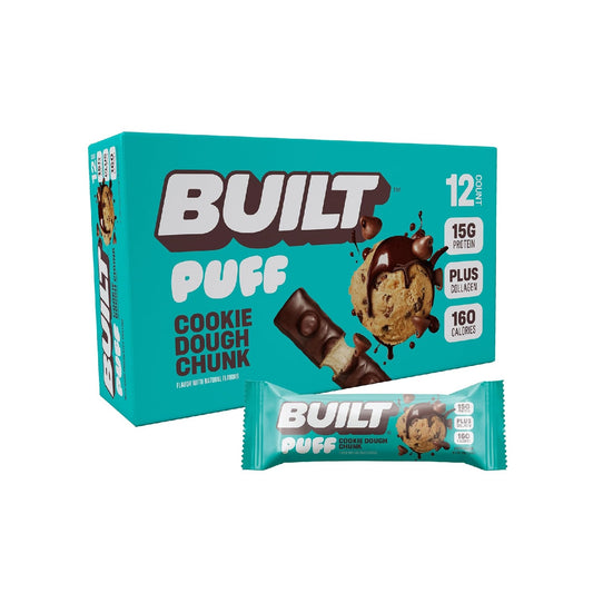 Built Bar Puff Protein Bars – 15g Protein-12 Count